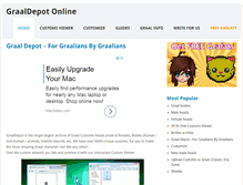 Tablet Screenshot of graaldepot.com